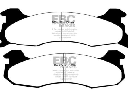 EBC 83-93 Ford Mustang 2.3 (Rear Rotors) Redstuff Rear Brake Pads Supply