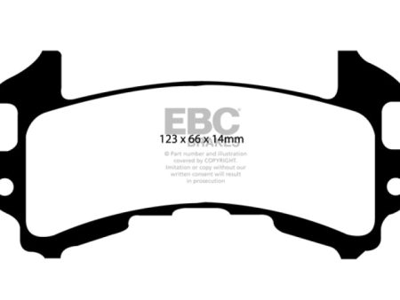 EBC 79-85 Buick Riviera (Fwd) 3.8 Turbo Redstuff Rear Brake Pads Supply