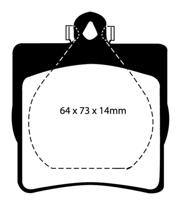 EBC 03-08 Chrysler Crossfire 3.2 Redstuff Rear Brake Pads For Sale