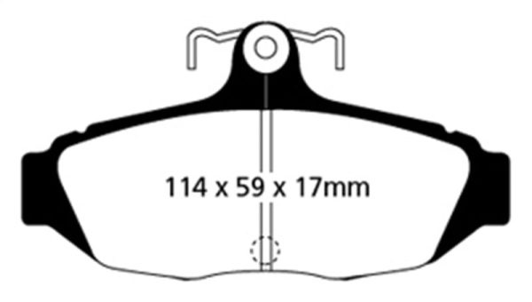 EBC 87-93 Ford Mustang 5.0 Redstuff Rear Brake Pads Sale