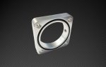 Torque Solution Throttle Body Spacer 2013+ Subaru BRZ Scion FR-S - Silver Hot on Sale