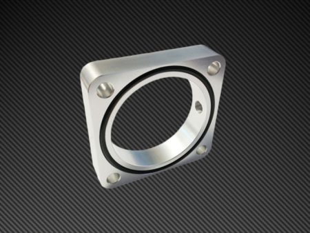 Torque Solution Throttle Body Spacer 2013+ Subaru BRZ Scion FR-S - Silver Hot on Sale