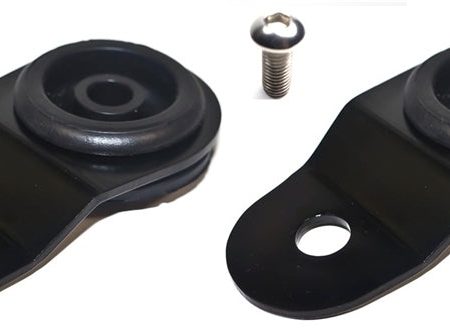 Torque Solution Radiator Mount Combo with Inserts (Black) : Mitsubishi Evolution 7 8 9 Online