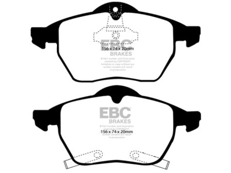 EBC 98 Saab 9-3 2.0 Turbo Redstuff Front Brake Pads Cheap