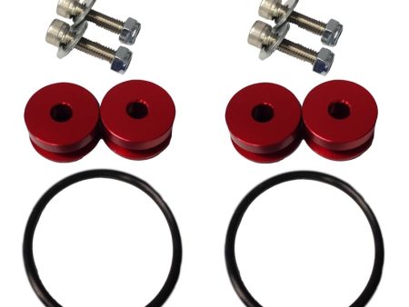 Torque Solution Billet Bumper Quick Release Kit (Red): Universal Online