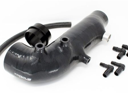 Torque Solution Turbo Inlet Hose Black: 02-07 Subaru WRX   04-18 STI   05-09 Legacy GT   04-13 FTX Discount