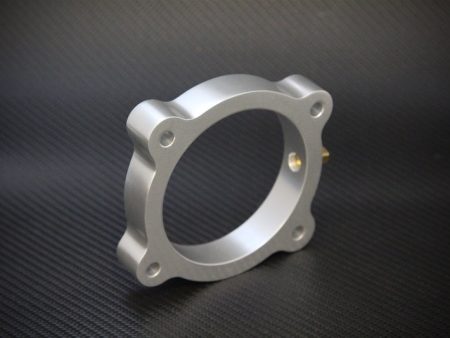 Torque Solution Throttle Body Spacer (Silver): Hyundai Genesis V6 3.8L 2013+ For Sale