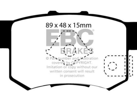 EBC 10-12 Acura RDX 2.3 Turbo Redstuff Rear Brake Pads on Sale