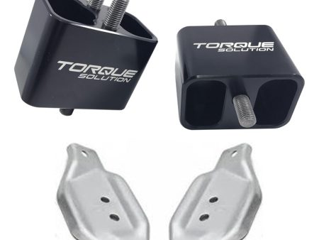 Torque Solution Solid Billet Engine Mounts w  Mount Plates: 02-14 Subaru WRX   04-17 STI Sale