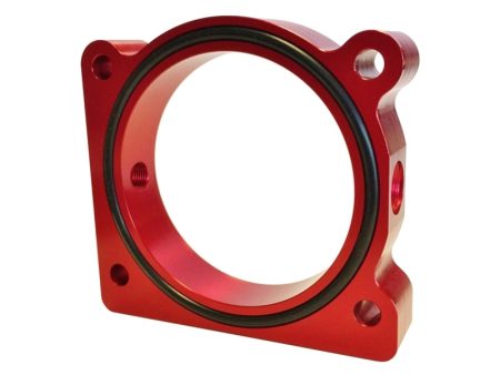 Torque Solution Throttle Body Spacer (Red) Ford F-150 3.5L Ecoboost   3.7L V6 Sale