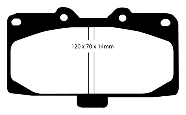 EBC 89-95 Nissan Skyline (R32) 2.6 Twin Turbo GT-R Redstuff Front Brake Pads on Sale