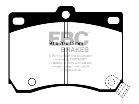 EBC 91-96 Ford Escort 1.8 Greenstuff Front Brake Pads Hot on Sale