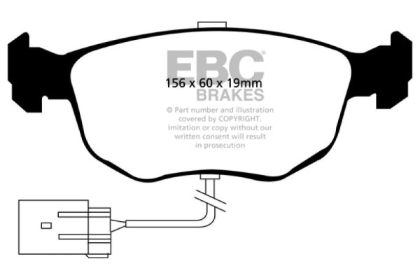 EBC 98-99 Ford Contour 2.5 SVT Greenstuff Front Brake Pads Hot on Sale