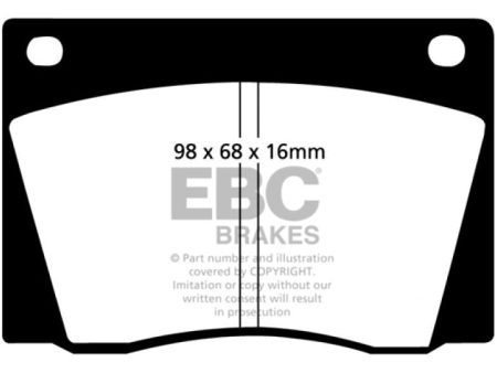 EBC 67-74 Ac 428 7.0 Redstuff Front Brake Pads Online