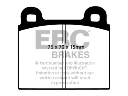 EBC 70-75 Alfa Romeo Montreal 2.6 Redstuff Front Brake Pads Fashion