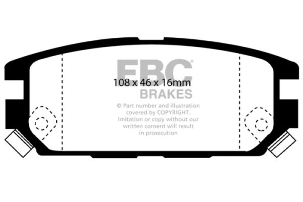 EBC 91-93 Dodge Stealth 3.0 4WD Greenstuff Rear Brake Pads Online Hot Sale