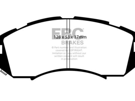 EBC 92-96 Subaru Impreza 1.8 (2WD) (13in Wheels) Greenstuff Front Brake Pads For Cheap