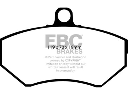 EBC 89-93 Volkswagen Corrado 1.8 Supercharged Greenstuff Front Brake Pads Online Sale