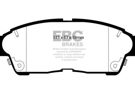 EBC 93-97 Geo Prizm 1.6 Greenstuff Front Brake Pads Sale