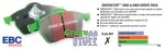 EBC 90-93 Geo Storm 1.6 Greenstuff Front Brake Pads Cheap