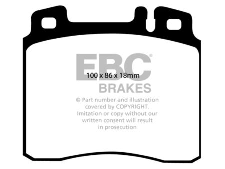 EBC 98-99 Mercedes-Benz CL500 5.0 Greenstuff Front Brake Pads Cheap