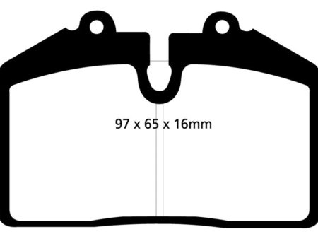 EBC 92-93 Porsche 911 (964) 3.6 Carrera RS America Redstuff Front Brake Pads For Discount