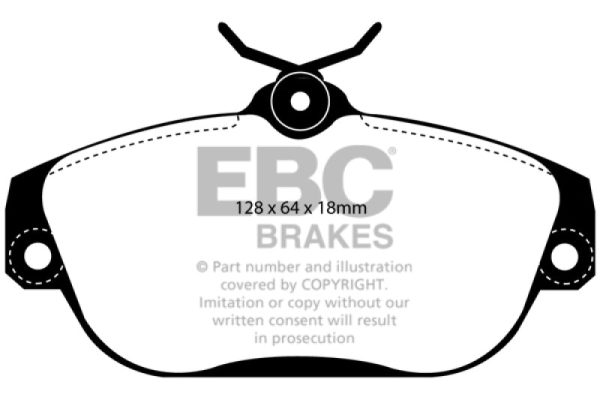 EBC 91-93 Volvo 740 2.3 (ABS) (Girling) Redstuff Front Brake Pads Sale