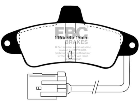 EBC 95-00 Ford Contour 2.0 Greenstuff Rear Brake Pads For Sale