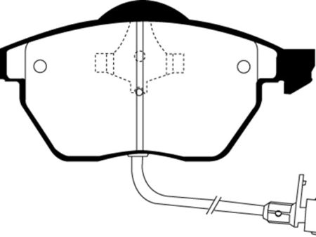 EBC 97-99 Audi A8 Quattro 4.2 (4 Pad Set) Greenstuff Front Brake Pads Online Hot Sale