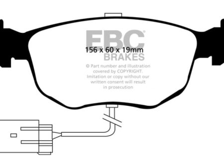 EBC 98-99 Ford Contour 2.5 SVT Greenstuff Front Brake Pads Hot on Sale