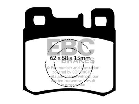 EBC 98-00 Mercedes-Benz E300 TD 3.0 TD Greenstuff Rear Brake Pads Supply