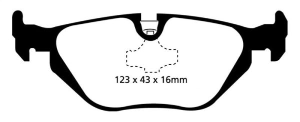 EBC 96-98 BMW Z3 1.9 Redstuff Rear Brake Pads Hot on Sale