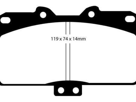 EBC 91-93 Dodge Stealth 3.0 4WD Redstuff Front Brake Pads Online