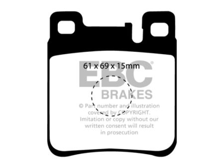 EBC 05-06 Chrysler Crossfire 3.2 SRT6 Greenstuff Rear Brake Pads Cheap