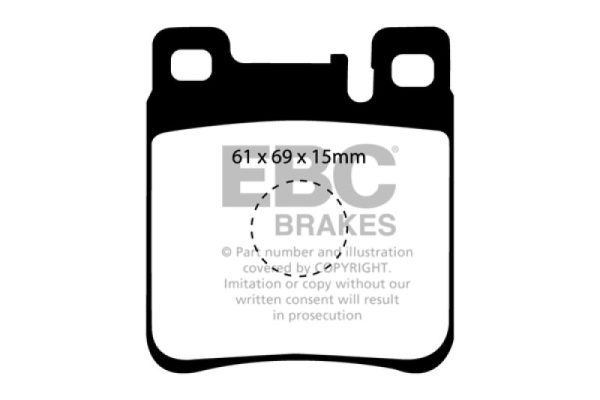 EBC 05-06 Chrysler Crossfire 3.2 SRT6 Greenstuff Rear Brake Pads Cheap