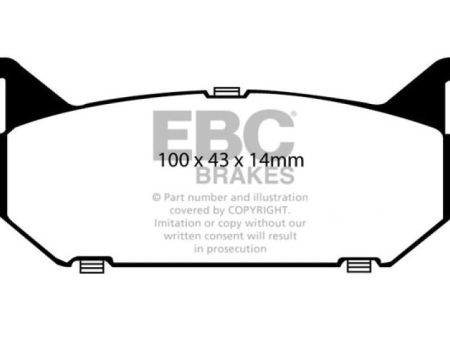 EBC 93-97 Ford Probe 2.0 16v Greenstuff Rear Brake Pads Supply