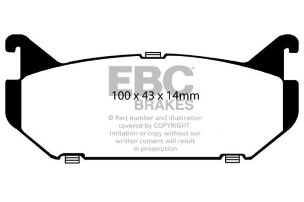 EBC 93-97 Ford Probe 2.0 16v Greenstuff Rear Brake Pads Supply