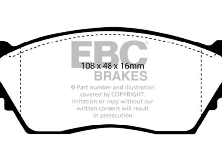 EBC 91-93 Nissan NX 1.6 Greenstuff Front Brake Pads Online now