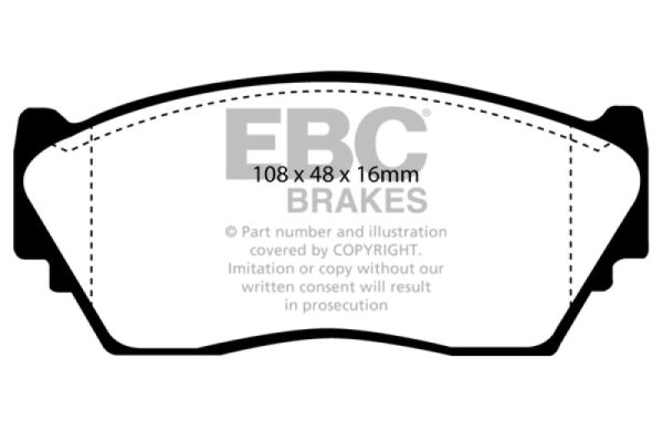 EBC 91-93 Nissan NX 1.6 Greenstuff Front Brake Pads Online now