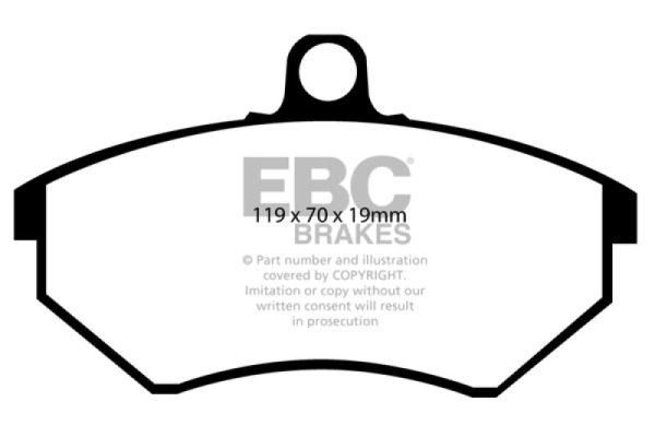 EBC 89-93 Volkswagen Corrado 1.8 Supercharged Greenstuff Front Brake Pads Online Sale