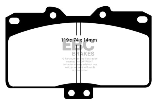 EBC 91-93 Dodge Stealth 3.0 4WD Redstuff Front Brake Pads Online