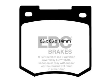 EBC 67-68 Sunbeam Tiger 4.7 Redstuff Front Brake Pads Supply