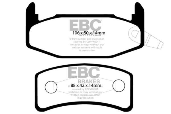 EBC 88-90 Buick Regal 2.8 Greenstuff Rear Brake Pads Fashion