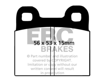 EBC 70-75 Alfa Romeo Montreal 2.6 Redstuff Rear Brake Pads on Sale