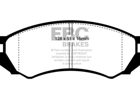 EBC 91-93 Nissan NX 2.0 (ABS) Greenstuff Front Brake Pads Hot on Sale