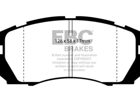 EBC 95-96 Subaru Impreza 2.2 Greenstuff Front Brake Pads Online now