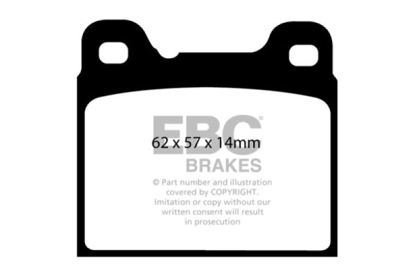 EBC 91-93 Volvo 740 2.3 (ABS) (Girling) Redstuff Rear Brake Pads Cheap