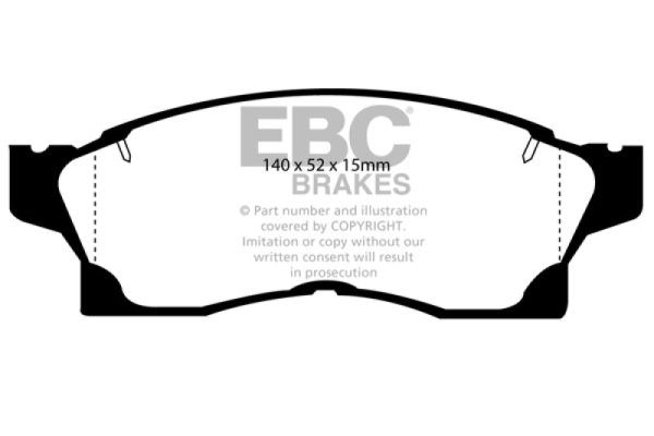 EBC 91-92 Toyota MR2 2.0 Turbo Greenstuff Front Brake Pads Supply